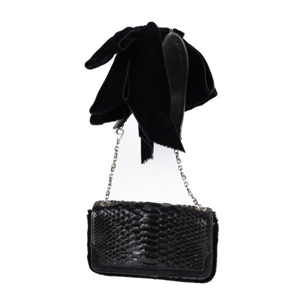 Christian Louboutin Shoulder Bag Python Leather B… - image 1